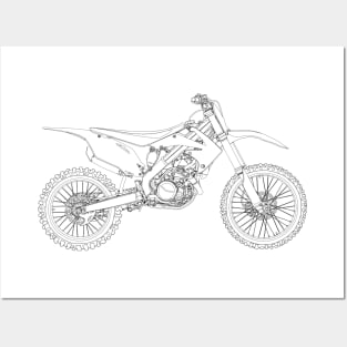 Motocross bike Posters and Art